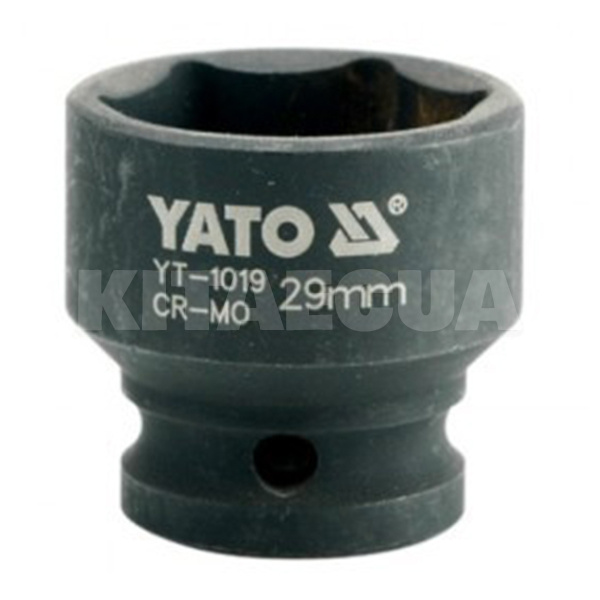 Головка торцева ударна 6-гранна 29 мм 1/2" 48 мм YATO (YT-1019)