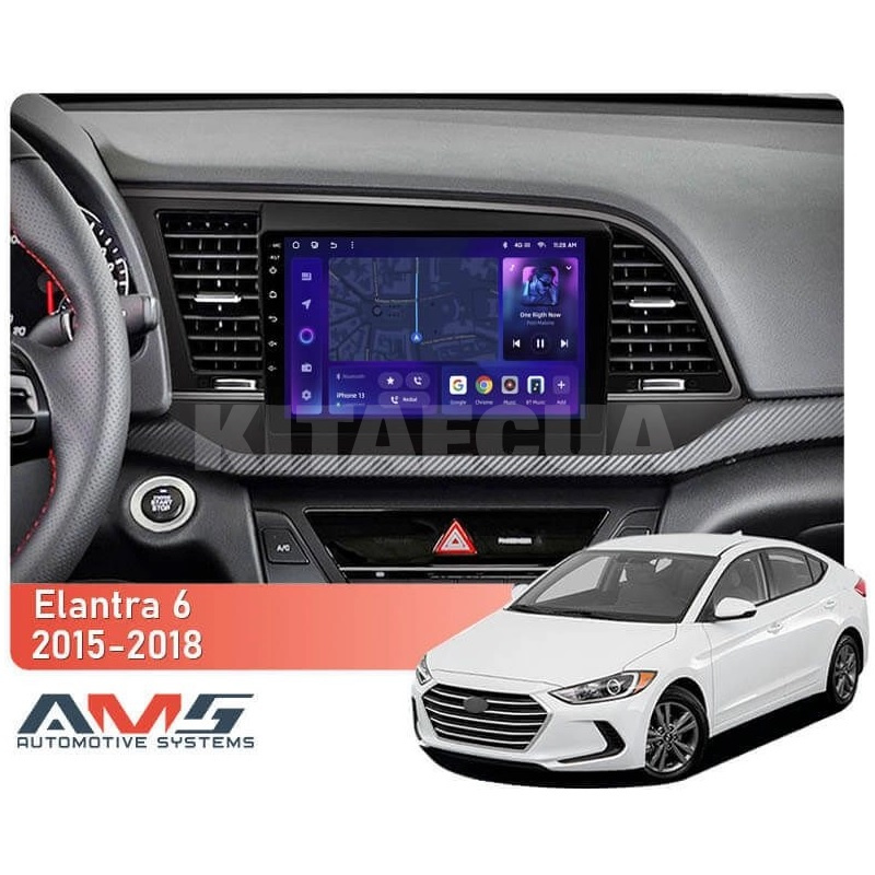 Штатна магнітола MOSS M3 4+32 ГБ 9" Hyundai Elantra 6 2015-2018 (B) AMS (49979) - 2