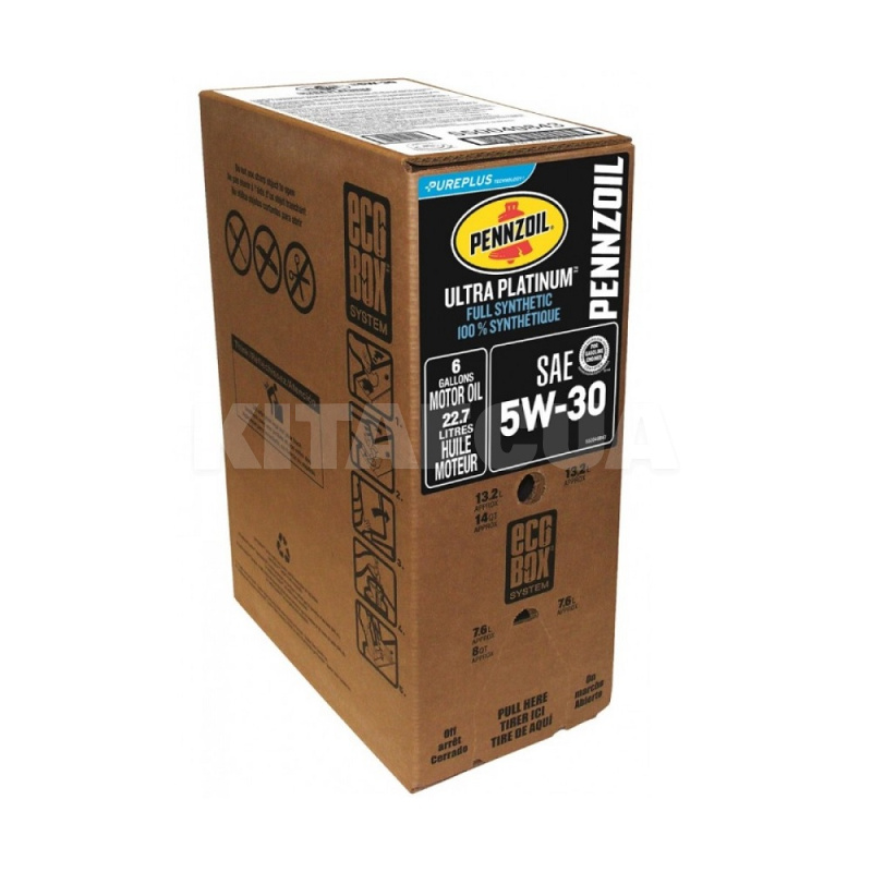 Масло моторне синтетичне 22.7л 5W30 Ultra Platinum Ecobox Pennzoil (550040843)