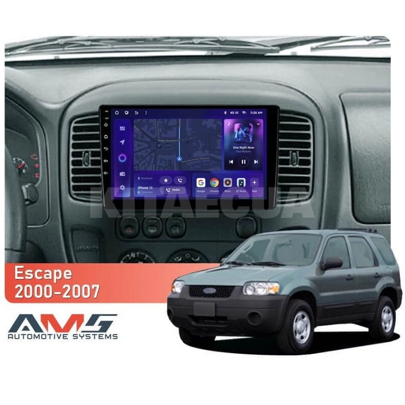 Штатная магнитола MOSS M3 4+32 ГБ 9" Ford Escape 1 2000-2007 AMS (49867) - 2