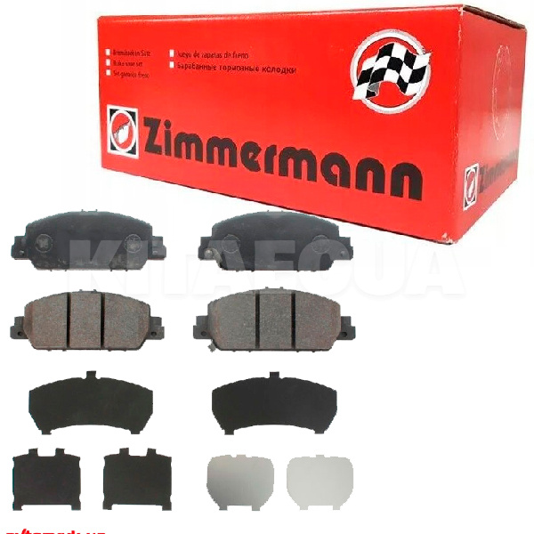 Колодки гальмівні передні ZIMMERMANN на HONDA M-NV (45022-T60-H00)