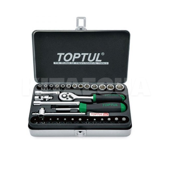 Набор инструментов 1/4" 32 предмета TOPTUL (GCAD3204)