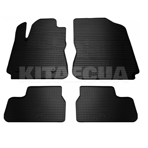 Резиновые коврики в салон CITROEN C4 Cactus (2014-н.в) CP клипсы Stingray (1003014)