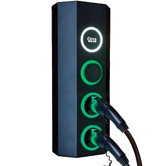 Зарядная станция для электромобиля 36 кВт 32А 3-фазная Type 2 (розетка) + c 2-мя портами Type 1 (ам Octa Energy