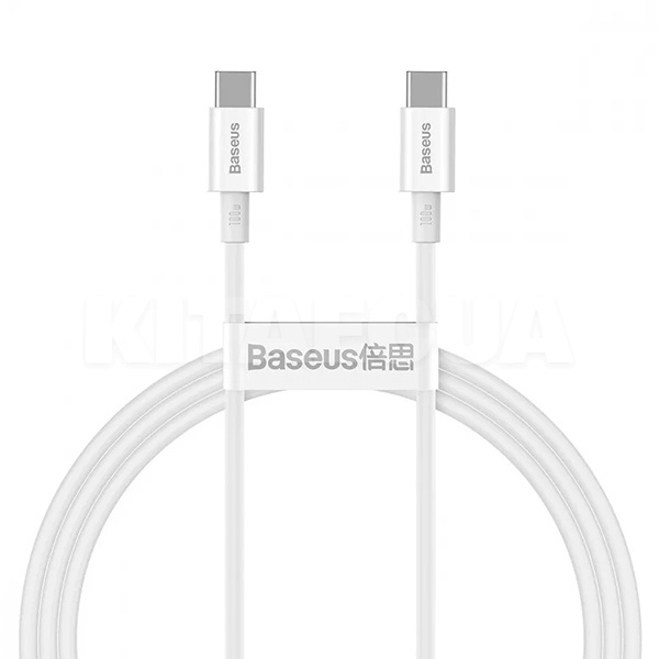 Кабель Type-C - Type-C PD100W Superior Series 2м білий BASEUS (CATYS-C02)