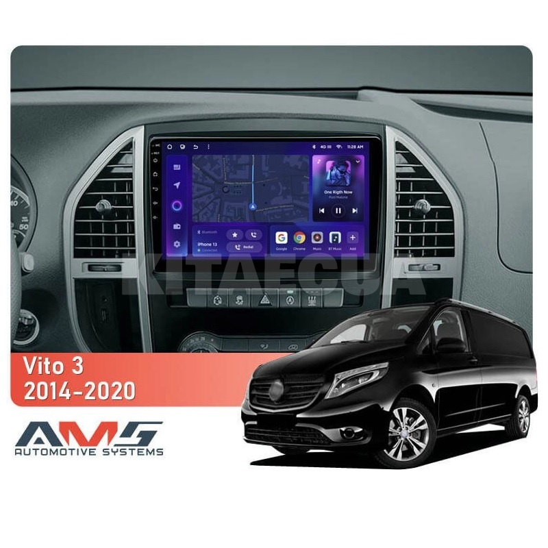 Штатна магнітола MOSS M3 4+32 ГБ 10" Mercedes-Benz Vito 3 W447 2014-2020 AMS (50837) - 2