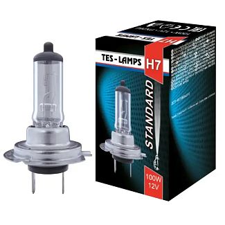Галогенная лампа H7 100W 12V Standard TES-LAMPS