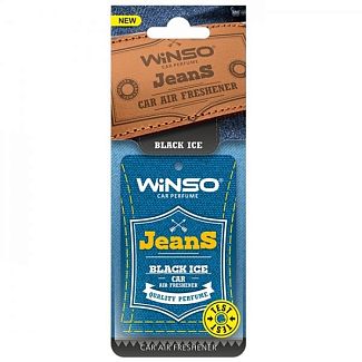 Ароматизатор Jeans Black Ice "чёрный лёд" сухой листик Winso