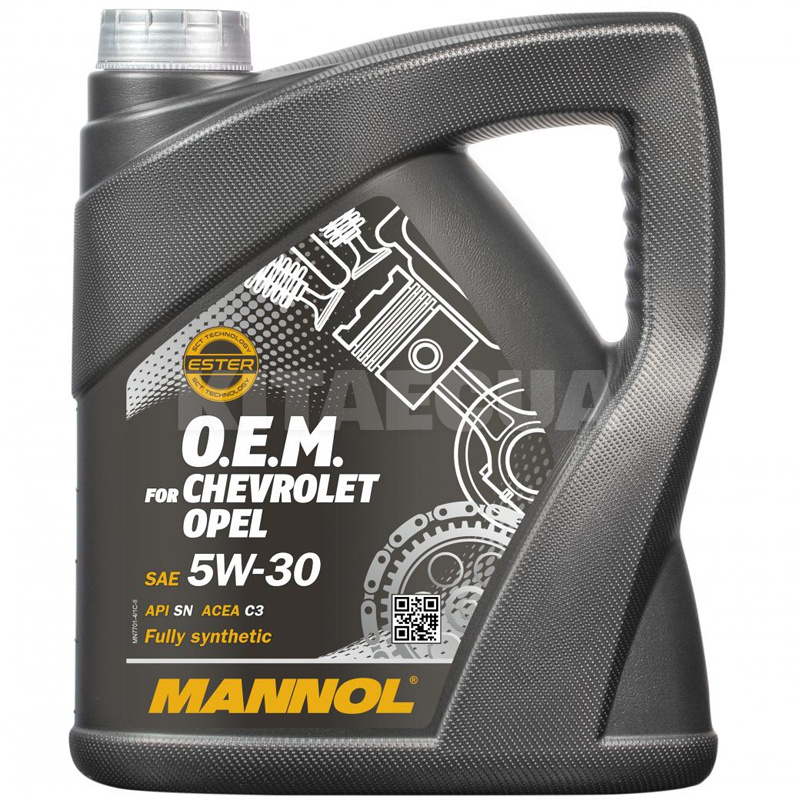 Масло моторное синтетическое 4л 5W-30 Energy Formula OP Mannol (MN7701-4)