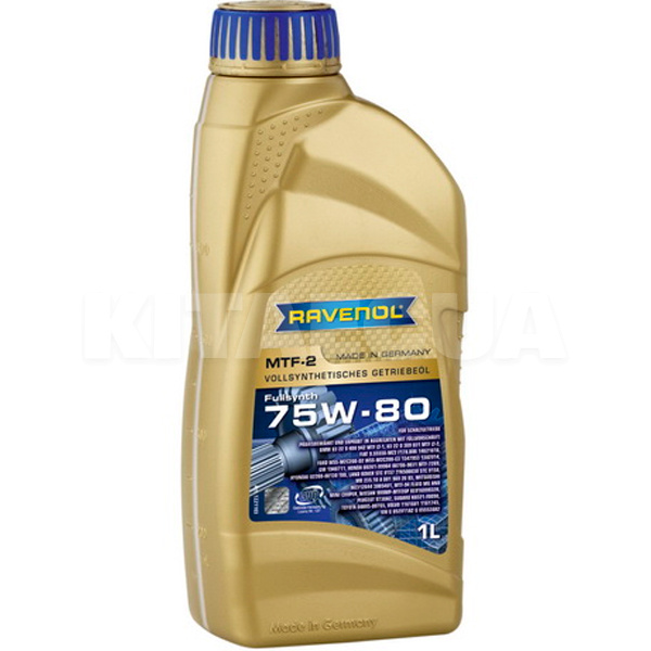 Масло трансмиссионное синтетическое 75W-80 MTF-2 RAVENOL (RAV MTF-2 75W80 1L)