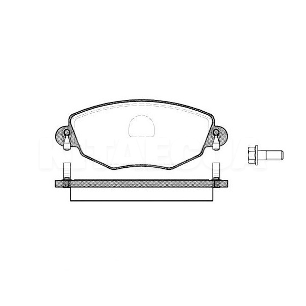Колодки гальмівні дискові передній REMSA (RS 0776.00)