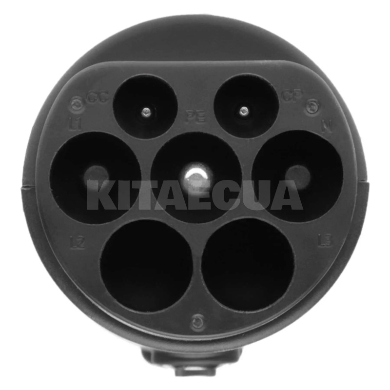 Переходник 7.4 кВт 32А 1-фаза Тype 1 (cтанция) - GB/T AC (китайское авто) OLINK (АС Адаптер Type 1 - Type GBT з фіксатором) - 5