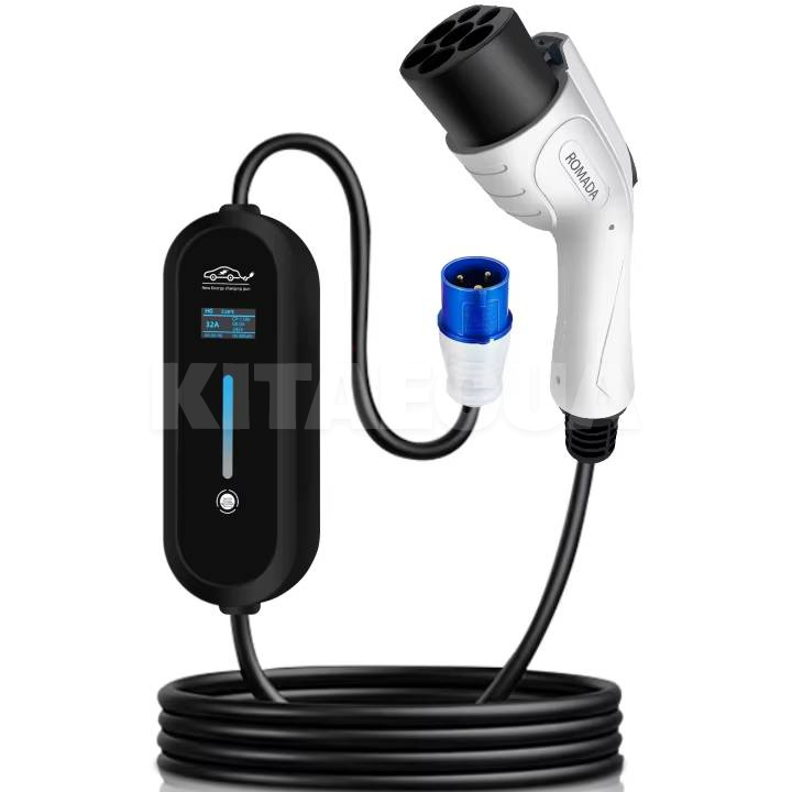 Зарядка Volkswagen ID.4 7.4 Квт 32А 1-фаза GB/T AC (китайское авто) ROMADA (RO7-32-1PH-GB/T-C10)