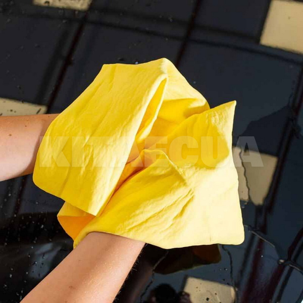 Искусственная замшевая тряпка для авто Synthetic Chamois 43х66см универсальная K2 (M405) - 2