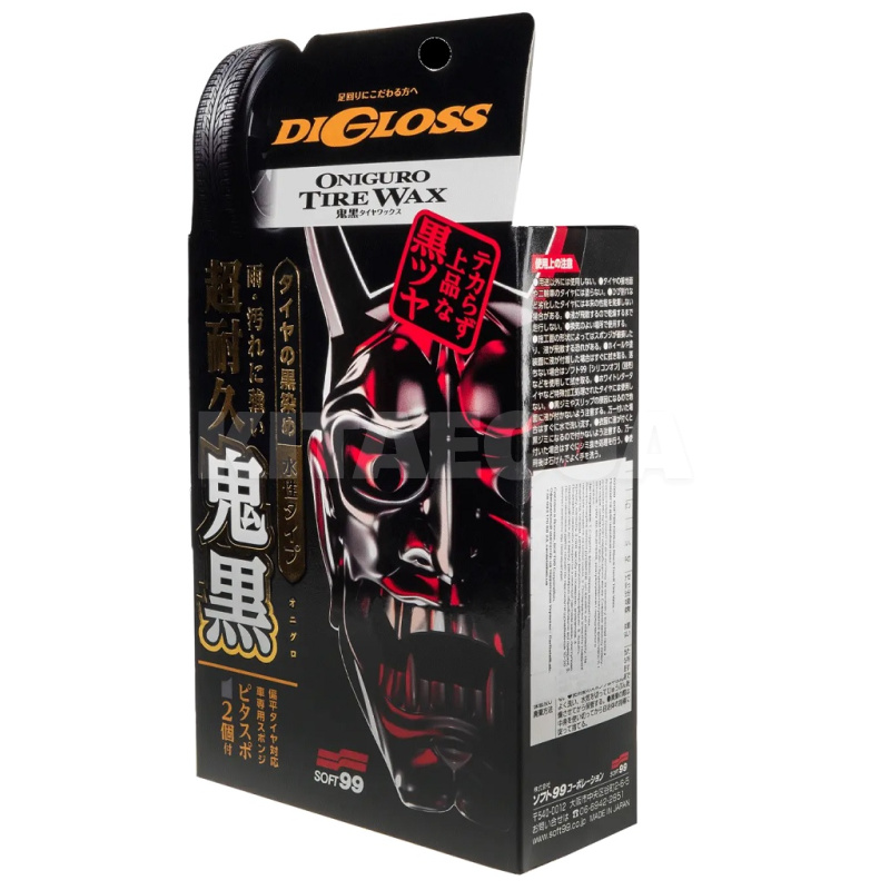 Очищувач (чорнильник) шин DiGloss Black Devil Tire Wax 200мол SOFT99 (02099) - 3