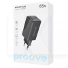 Зарядное устройство 65W 2Type-C+USB Pocket GaN черное PROOVE (600680001)