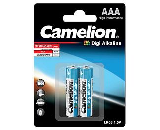 Батарейки цилиндрическая AAA 1.5V 2 шт Plus Camelion