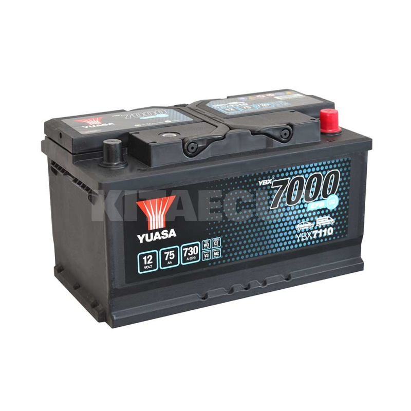 Аккумулятор автомобильный 75Ач 730А "+" справа Yuasa (YBX7110)