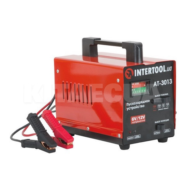 Пуско-зарядний пристрій 6В/12В 70А 90Ач трансформаторне Intertool (AT-3013)