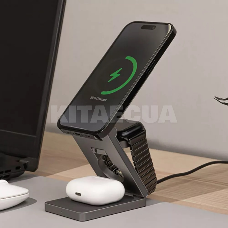 Бездротовий зарядний пристрій 3in1 Type-C Titan Volt PROOVE (557720010) - 4