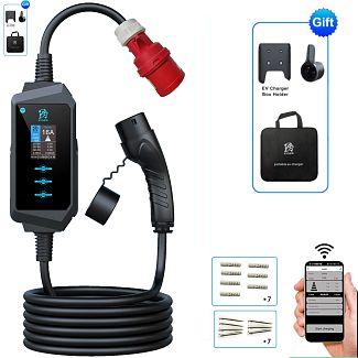 Зарядка для электромобиля 11 кВт 16А 3-фазы Type 2 (европейское авто) Midway Pro Wi-Fi EVSOW