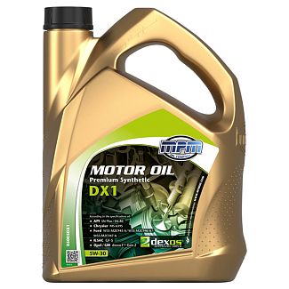 Масло моторное синтетическое 5л 5W-20 DX1 Fuel Economy MPM