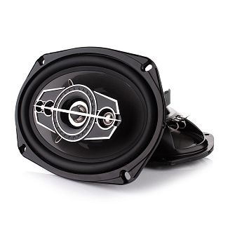 Динамики 5-х полосные 6x9" (15х23 см) 180 Вт черныe (2 шт) Shuttle