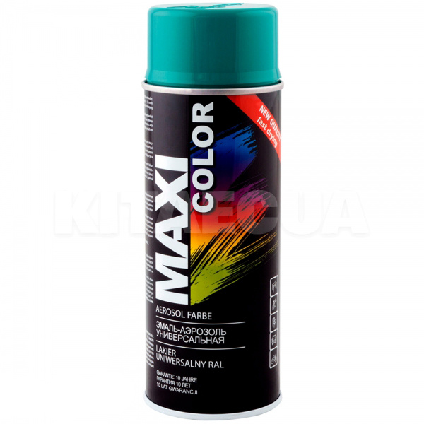 Краска-эмаль бирюзовая 400мл универсальная декоративная MAXI COLOR (MX6033-MAXI COLOR)