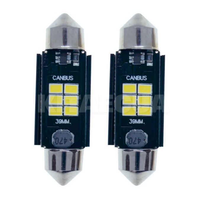LED лампа для авто К6F SV8.5 9-16V 39 мм STELLAR (3047)