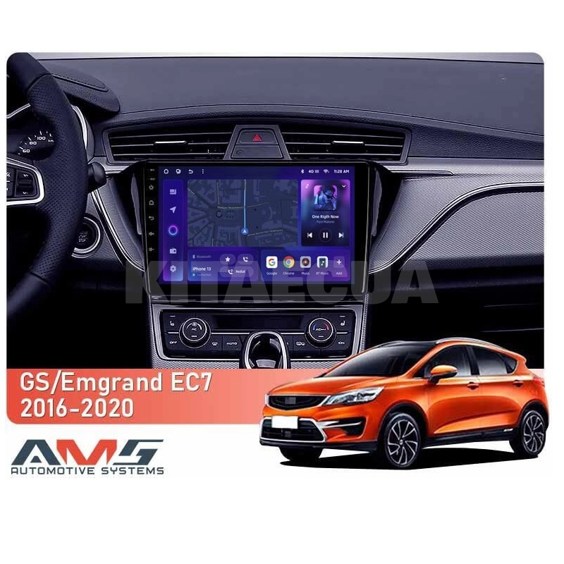 Штатна магнітола MOSS M3 4+32 ГБ 10" Emgrand EC7 1 2018-2020 (F2) AMS (50797) - 2