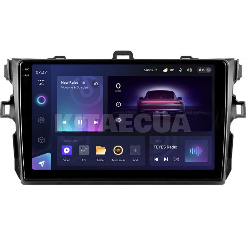Штатная магнитола CC3 2k 4+32Gb 9" Toyota Corolla 10 E140 2006-2013 (B) Teyes (36454)