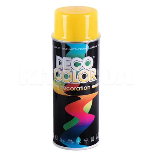 Краска глянцевая 400мл желтая DecoColor (721320-DecoColor)