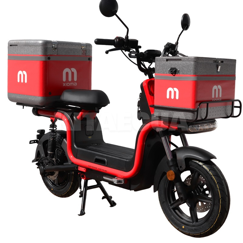 Электроскутер 120 км 1200 Вт красный + 2 бокса в подарок AIMA (XIO MA U1 L1E 2520 W/h-red) - 2