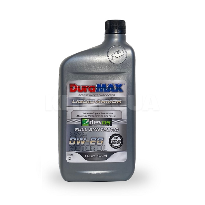Масло моторне синтетичне 0.946л 0W20 DuraMAX (950259020D21401)