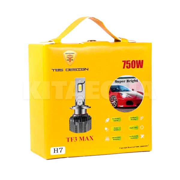 LED лампа для авто TF3 MAX H7 65W 6000K (комплект) TBS Design (TF3MAX-H7) - 2