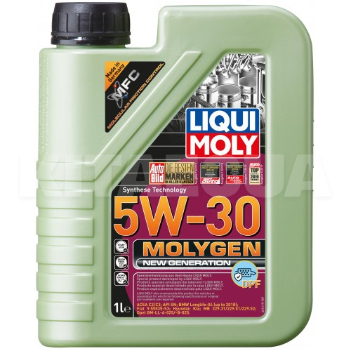 Масло моторное синтетическое 1л 5W-30 Molygen New Generation DPF LIQUI MOLY (21224)