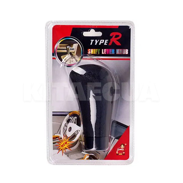 Ручка КПП универсальная черная экокожа 2303 BLK (FR-2303 BLK)