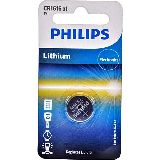 Батарейка дисковая литиевая 3,0 В CR1616 Minicells Lithium PHILIPS