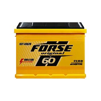Аккумулятор автомобильный Мегатекс 60Ач 600A "+" справа (0) FORSE