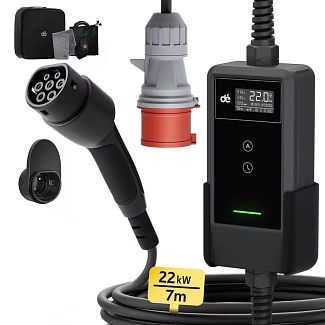 Зарядка для электромобиля Type 2 22 кВт 32A 3-фази Wi-Fi DEPOW