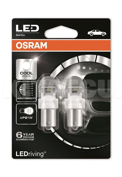 LED лампа для авто BA15s 2W Osram (OS 7556 CW-02B) - 4