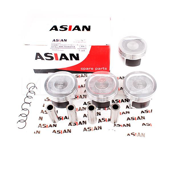 Поршни двигателя +0.5 (с пальцами) 4шт 2.0L ASIAN на Chery ELARA (484F-1004020CA)