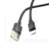 Кабель USB - Lightning 2.4A U55 1.2м черный HOCO (6957531096269)