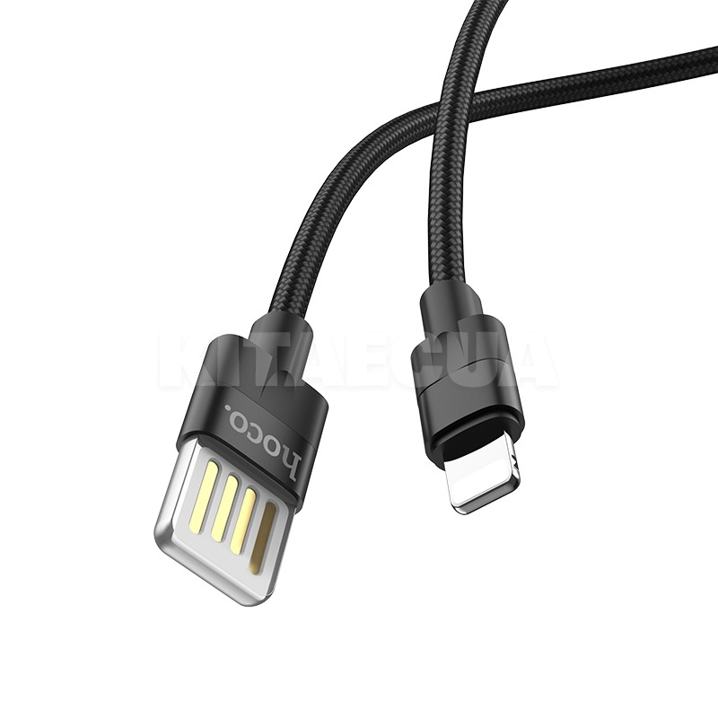 Кабель USB - Lightning 2.4A U55 1.2м черный HOCO (6957531096269)