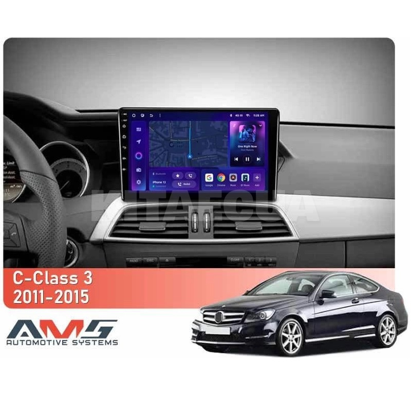 Штатна магнітола MOSS M3 4+32 ГБ 9" Mercedes-Benz C-Class 3 S204 2011-2015 AMS (50150) - 2