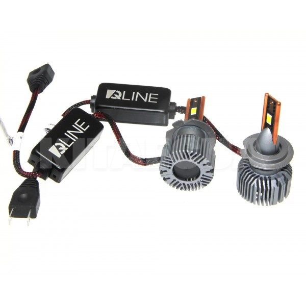 LED лампа для авто Ultra +200% H7 55W 12V 6000K (комплект) QLine (00-00020570) - 4