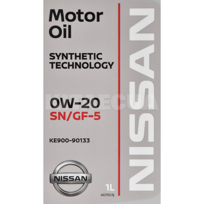 Масло моторне синтетичне 1л 0W-20 SN/GF-5 NISSAN (KE900-90133-Nissan) - 2