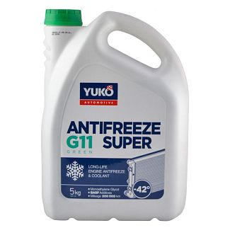 Антифриз зелений 5л G11 -40 °C Super Yuko