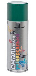 Фарба-емаль універсальна 400мл зелена NEW TON