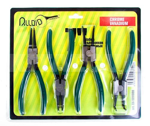 Набір щипців для зняття/установки стопорних кілець 178 мм Alloid (СИ-109180Н) - 2